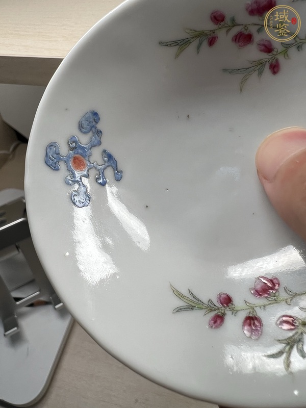 古玩陶瓷民國粉彩過枝花卉紋小碗真品鑒賞圖