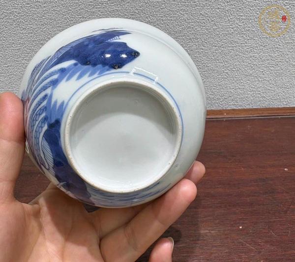 古玩陶瓷青花蓋碗真品鑒賞圖