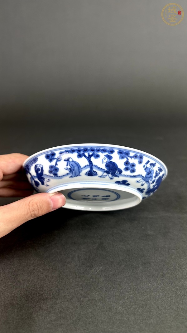 古玩陶瓷青花嬰戲圖盤真品鑒賞圖
