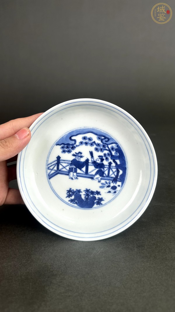 古玩陶瓷青花嬰戲圖盤真品鑒賞圖