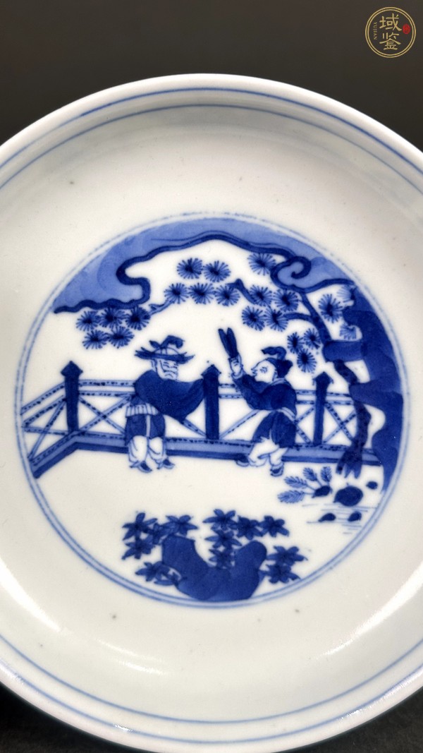 古玩陶瓷青花嬰戲圖盤真品鑒賞圖