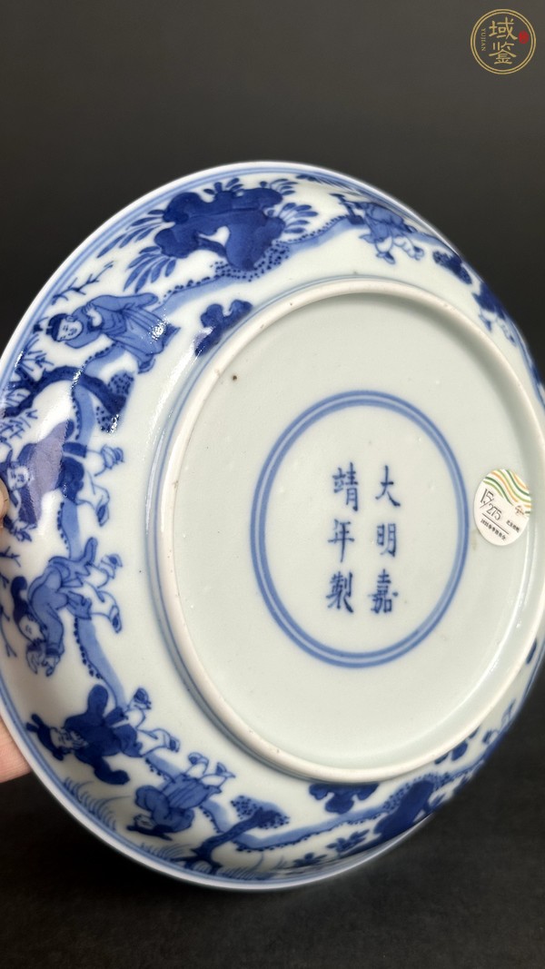 古玩陶瓷青花嬰戲圖盤真品鑒賞圖