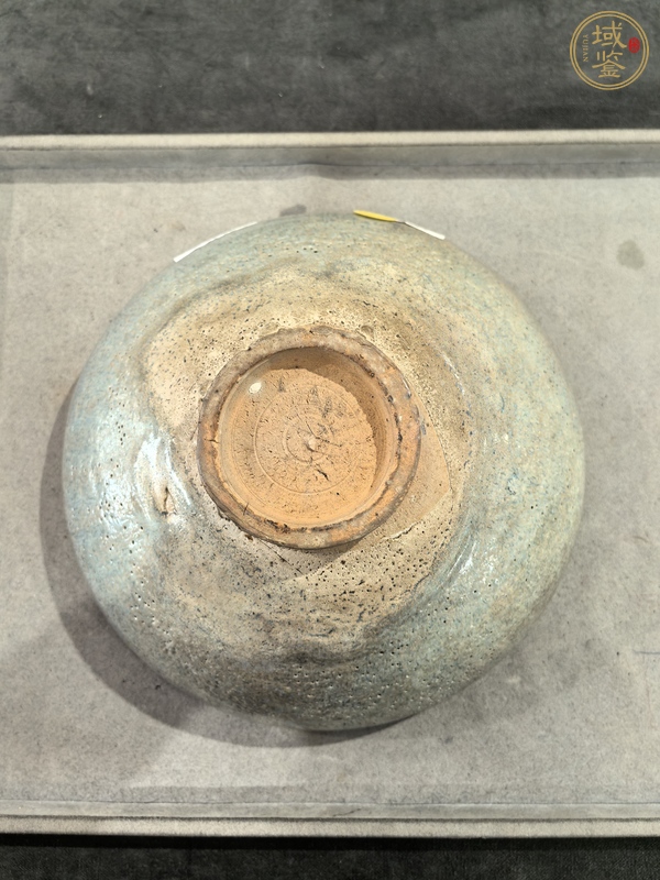 古玩陶瓷鈞窯天青釉大碗真品鑒賞圖
