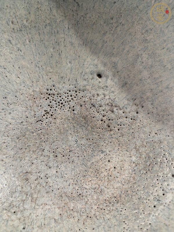 古玩陶瓷鈞窯天青釉大碗真品鑒賞圖