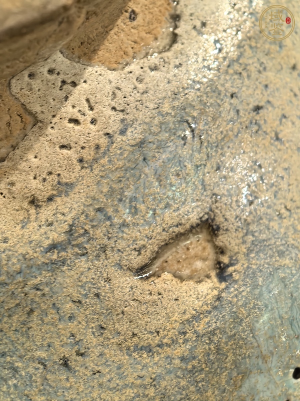 古玩陶瓷鈞窯天青釉大碗真品鑒賞圖