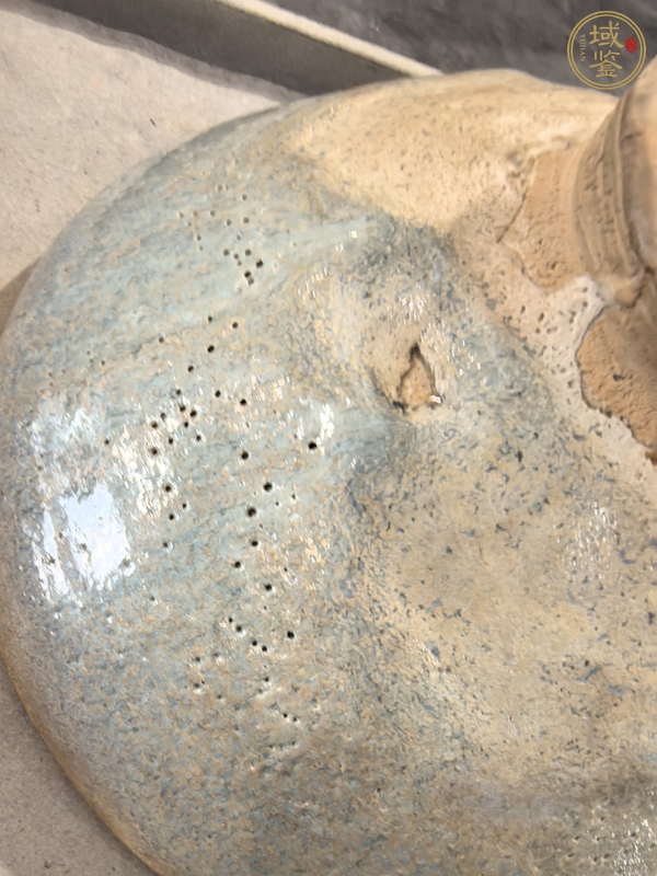 古玩陶瓷鈞窯天青釉大碗真品鑒賞圖