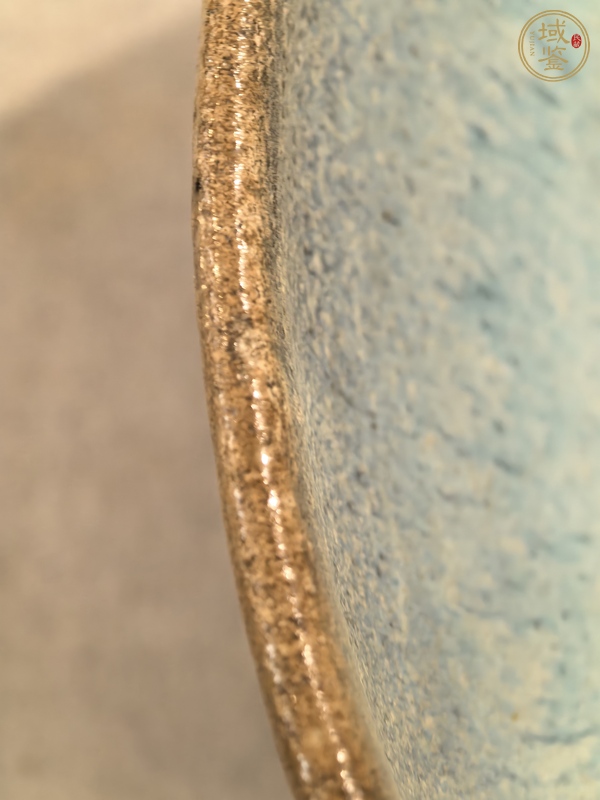 古玩陶瓷鈞窯天青釉大碗真品鑒賞圖