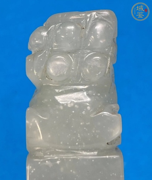 古玩玉器岫玉雕“獸鈕印”真品鑒賞圖
