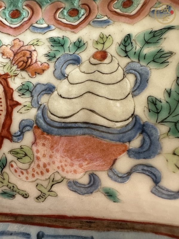 古玩陶瓷佛家八寶粉彩貢碗真品鑒賞圖