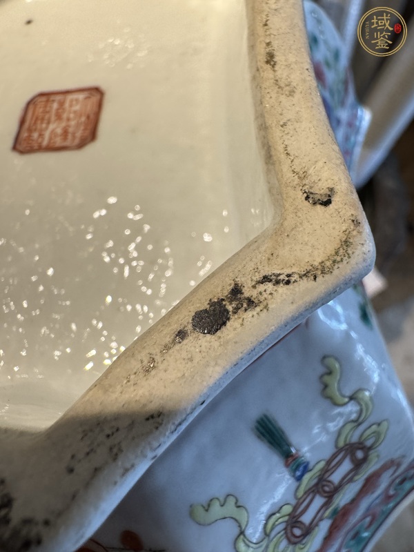 古玩陶瓷佛家八寶粉彩貢碗真品鑒賞圖