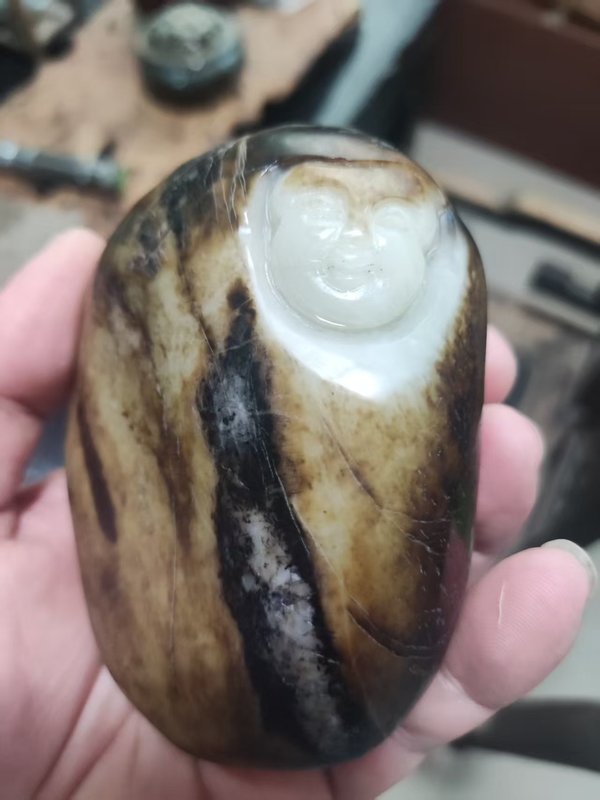 古玩玉器俄料和田籽料把件拍賣,當前價格10元