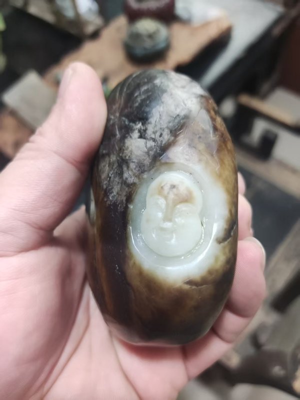 古玩玉器俄料和田籽料把件拍賣，當前價格10元