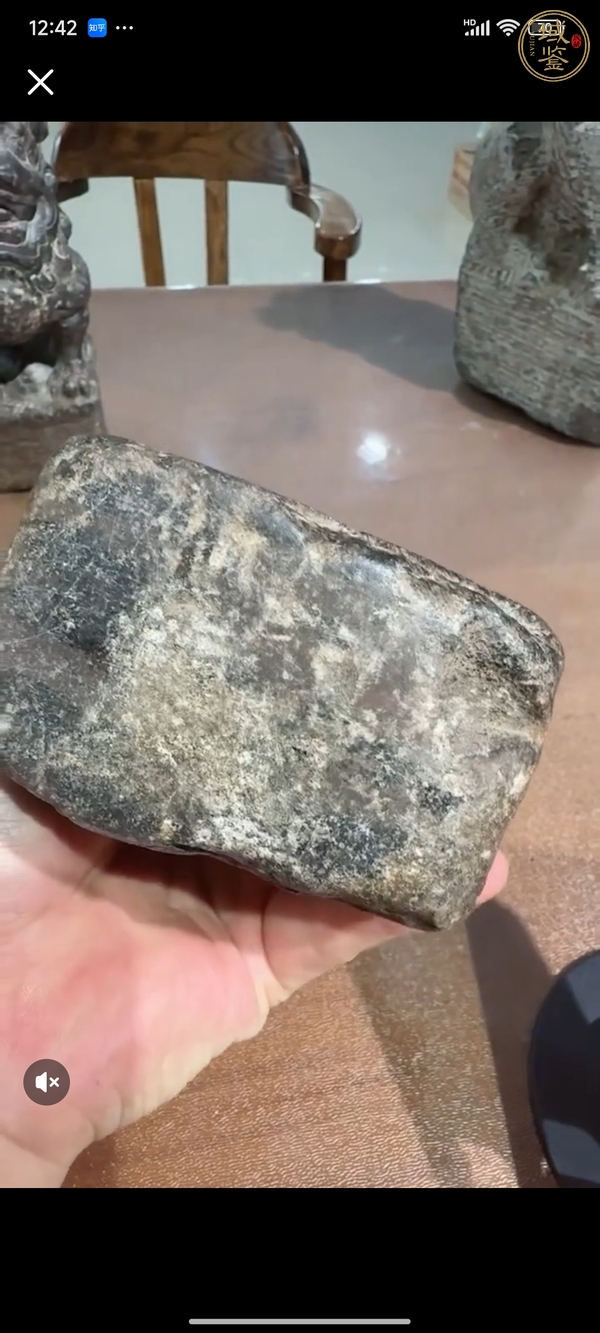古玩雜項案頭獅真品鑒賞圖