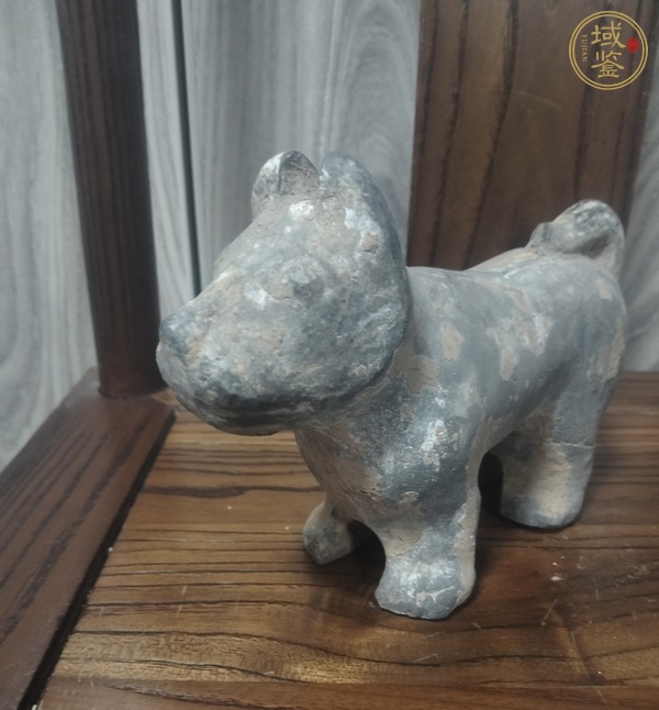 古玩陶瓷漢·藍陶旺財真品鑒賞圖