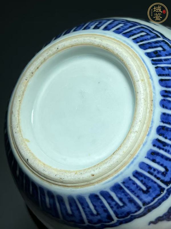 古玩陶瓷青花花卉紋雙耳瓶真品鑒賞圖