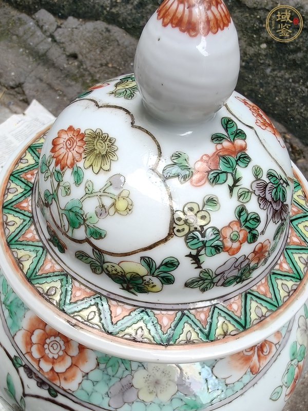 古玩陶瓷五彩將軍罐真品鑒賞圖