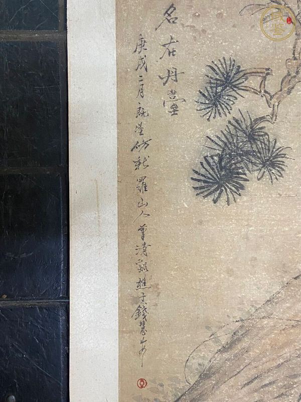 古玩字畫錢慧安款人物立軸真品鑒賞圖