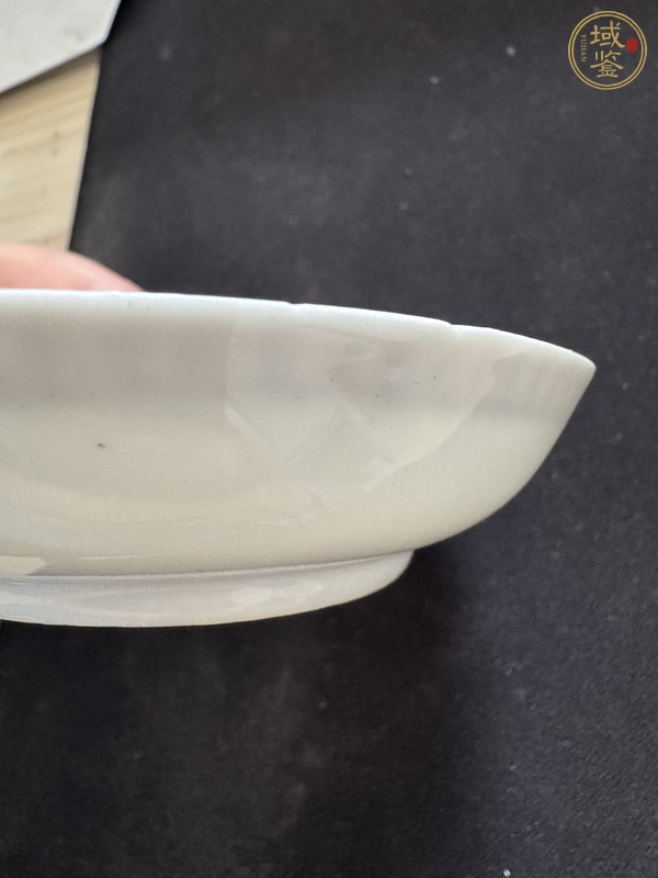 古玩陶瓷花卉紋廣彩盤真品鑒賞圖