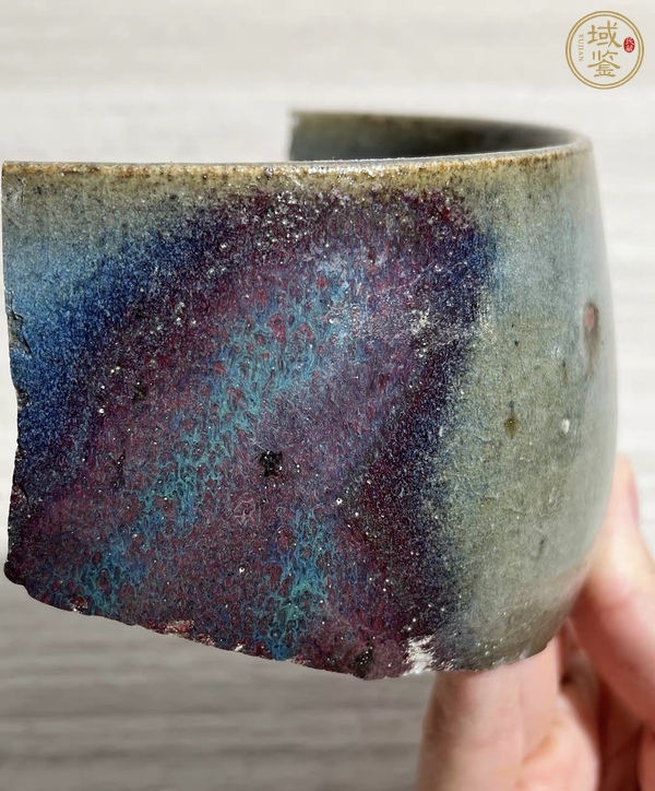 古玩陶瓷鈞窯瓷片真品鑒賞圖