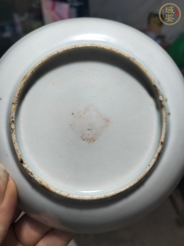 古玩陶瓷粉彩人物仕女盤真品鑒賞圖