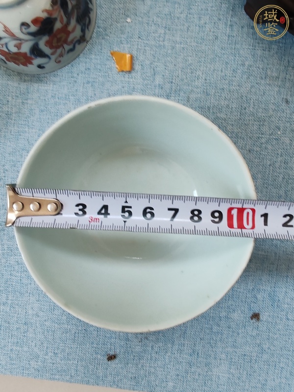 古玩陶瓷青花纏枝花卉喜字紋杯真品鑒賞圖