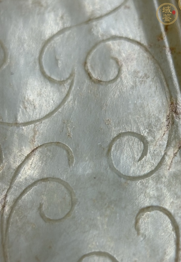 古玩玉器龍鳳紋玉韘真品鑒賞圖