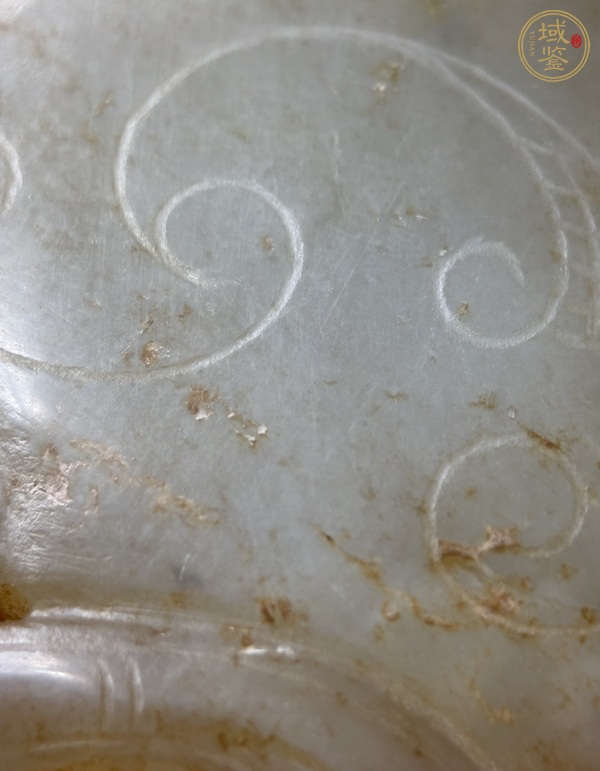 古玩玉器龍鳳紋玉韘真品鑒賞圖