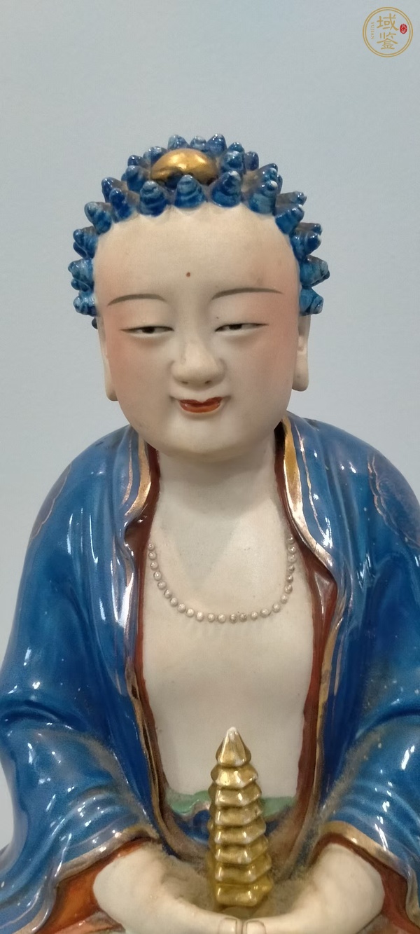 古玩陶瓷粉彩瓷塑造像真品鑒賞圖