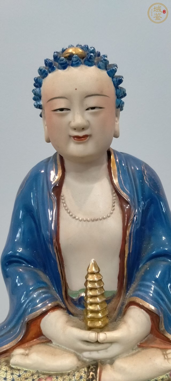 古玩陶瓷粉彩瓷塑造像真品鑒賞圖
