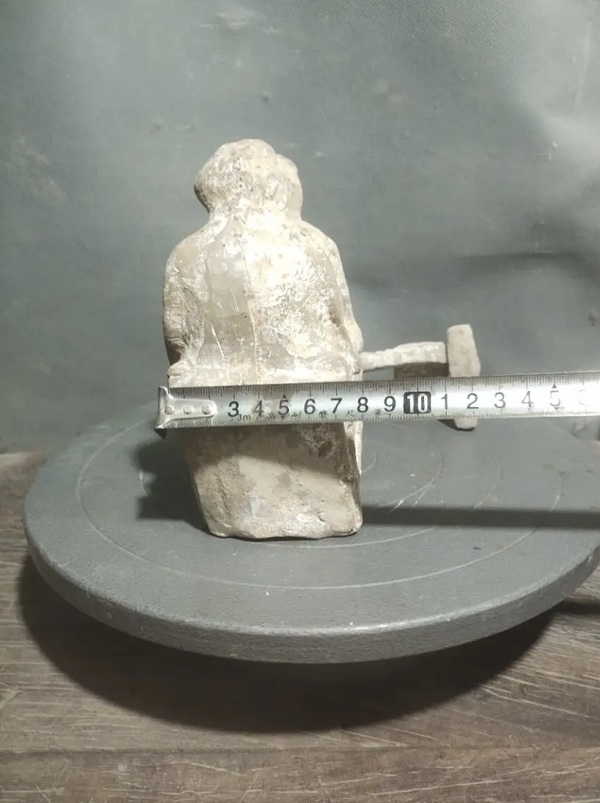 古玩陶瓷雙人舂米陶傭拍賣，當前價格1000元