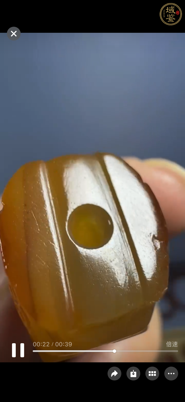 古玩玉器瑪瑙獸頭真品鑒賞圖