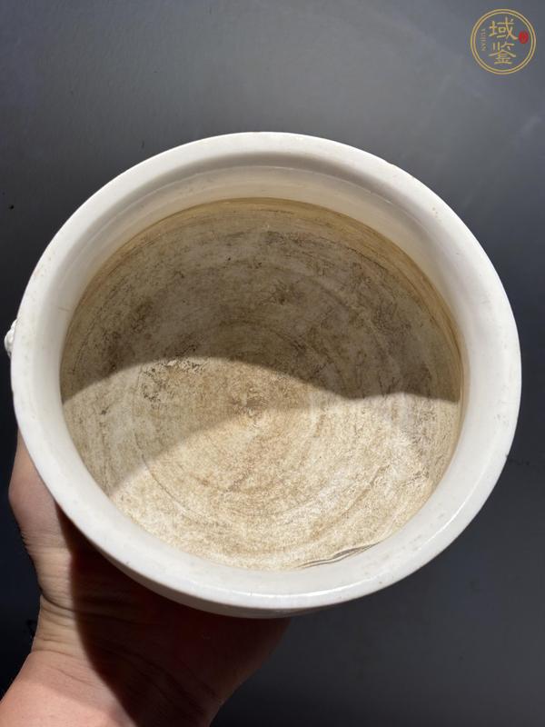 古玩陶瓷德化窯白釉雙鋪首香爐真品鑒賞圖