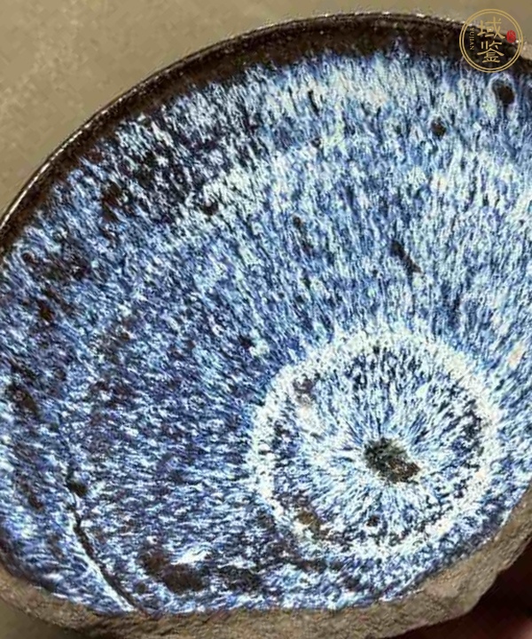 古玩陶瓷窯變釉茶盞真品鑒賞圖