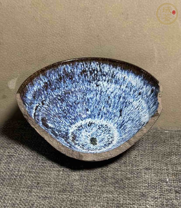 古玩陶瓷窯變釉茶盞真品鑒賞圖
