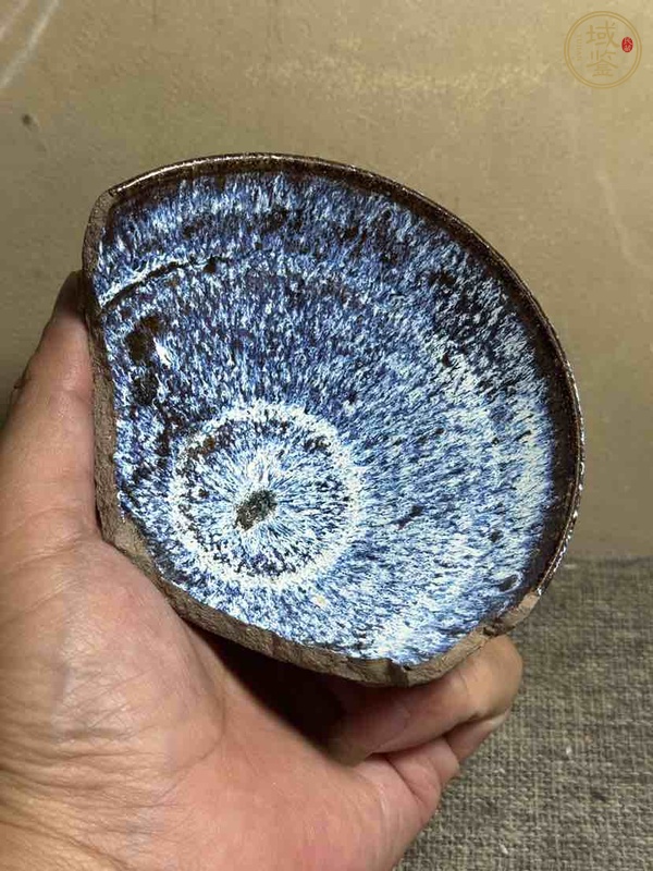 古玩陶瓷窯變釉茶盞真品鑒賞圖
