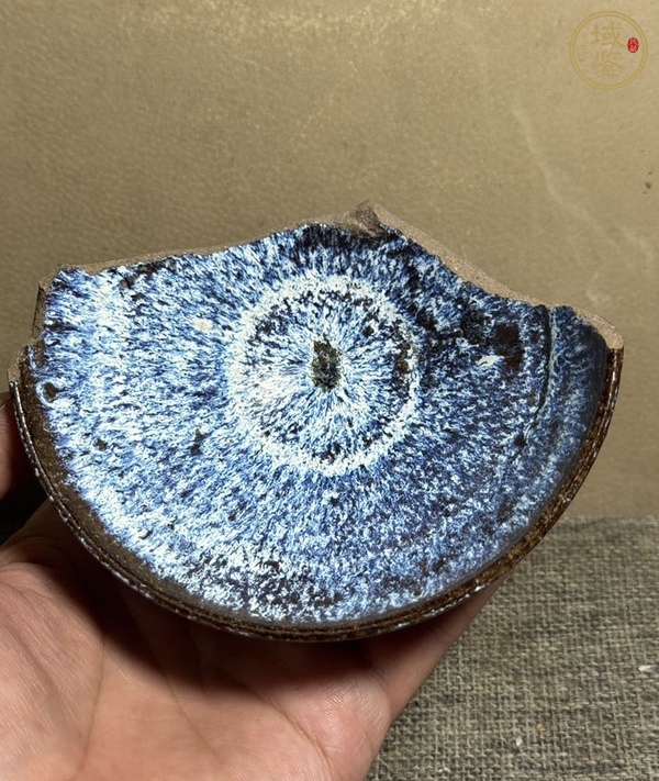 古玩陶瓷窯變釉茶盞真品鑒賞圖