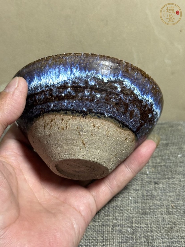 古玩陶瓷窯變釉茶盞真品鑒賞圖