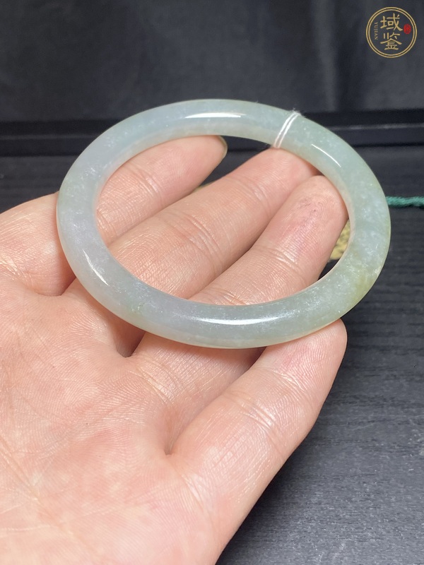 古玩玉器天然翡翠手鐲真品鑒賞圖