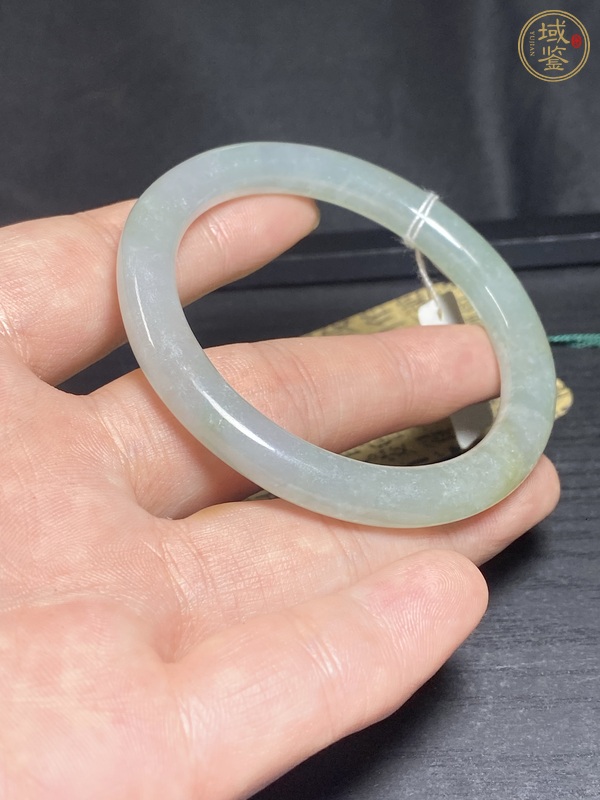 古玩玉器天然翡翠手鐲真品鑒賞圖
