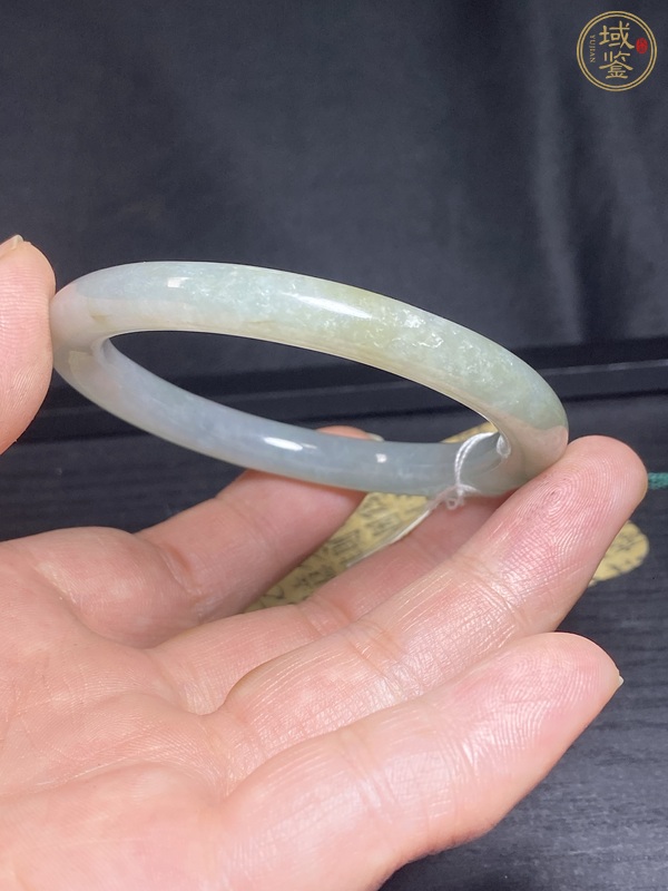 古玩玉器天然翡翠手鐲真品鑒賞圖