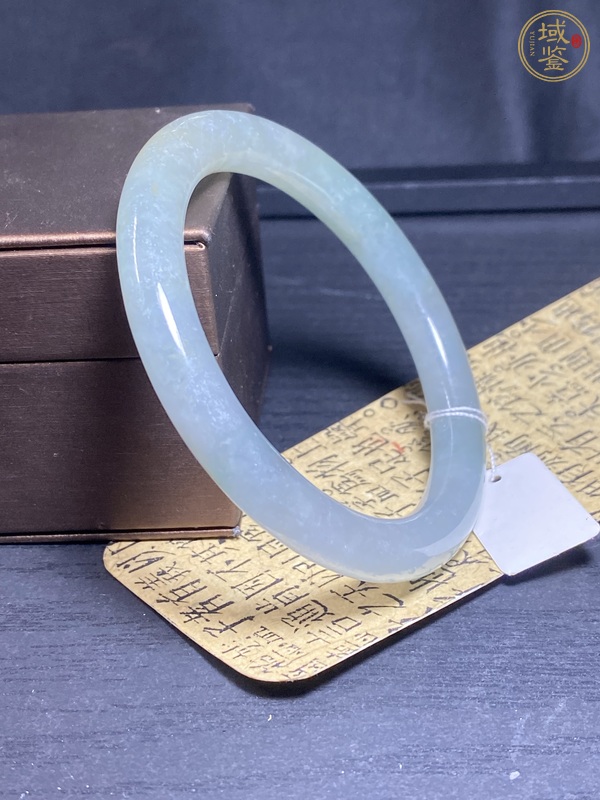 古玩玉器天然翡翠手鐲真品鑒賞圖