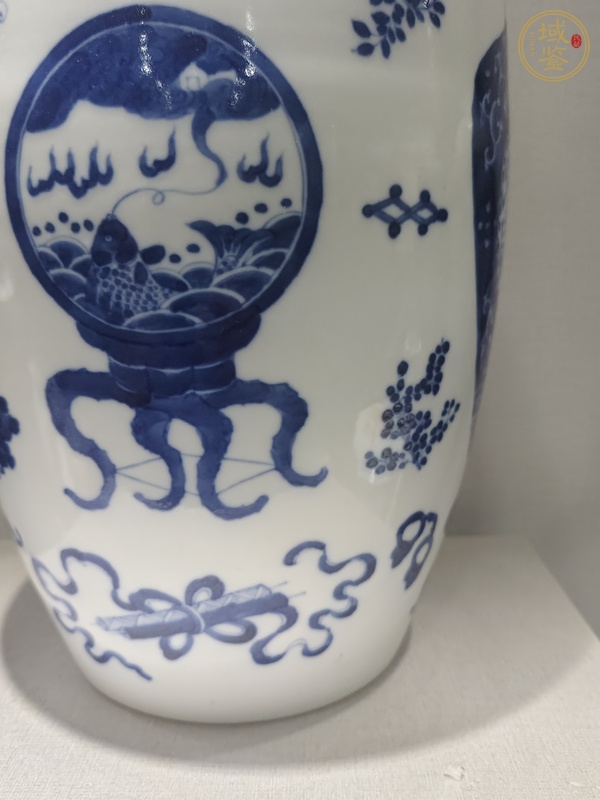 古玩陶瓷平生三級青花瓶真品鑒賞圖