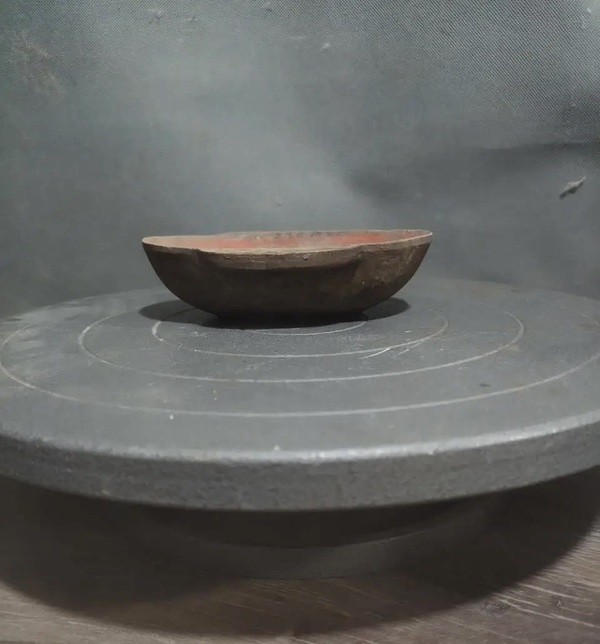 古玩陶瓷漢朱砂耳杯拍賣，當前價格650元