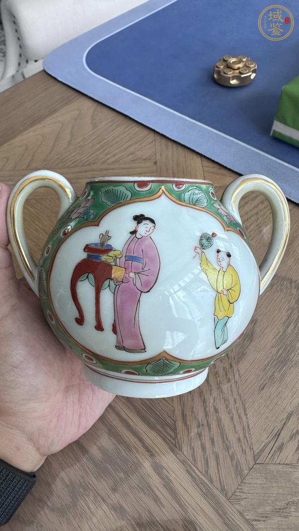 古玩陶瓷人物紋蓋罐真品鑒賞圖