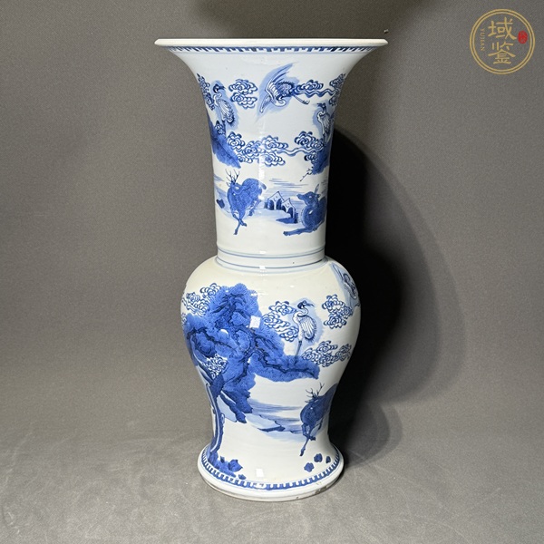 古玩陶瓷青花鳳尾尊真品鑒賞圖