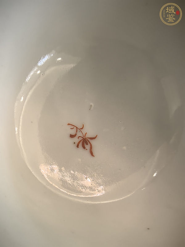 古玩陶瓷粉彩花卉紋杯真品鑒賞圖