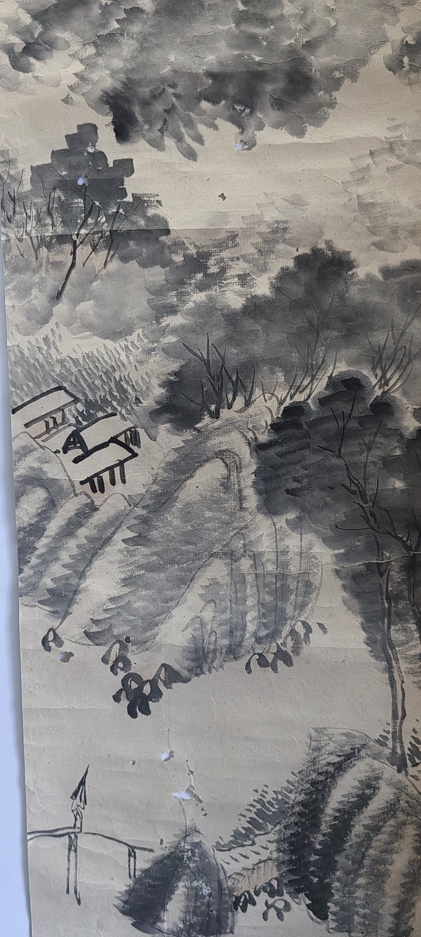 古玩字畫民國《晴雨布瀑》拍賣，當前價格280元