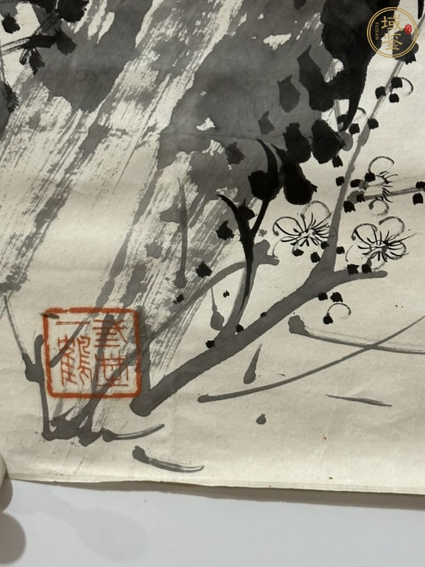 古玩字畫民國《梅花》真品鑒賞圖