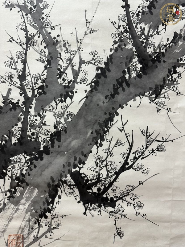 古玩字畫民國《梅花》真品鑒賞圖