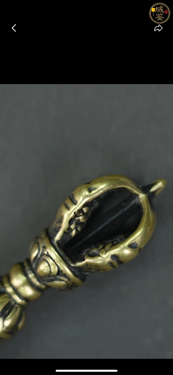 古玩銅器金剛杵真品鑒賞圖